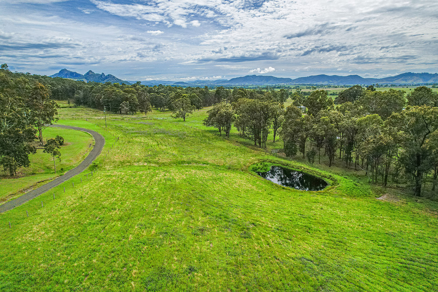 View across property to ridges