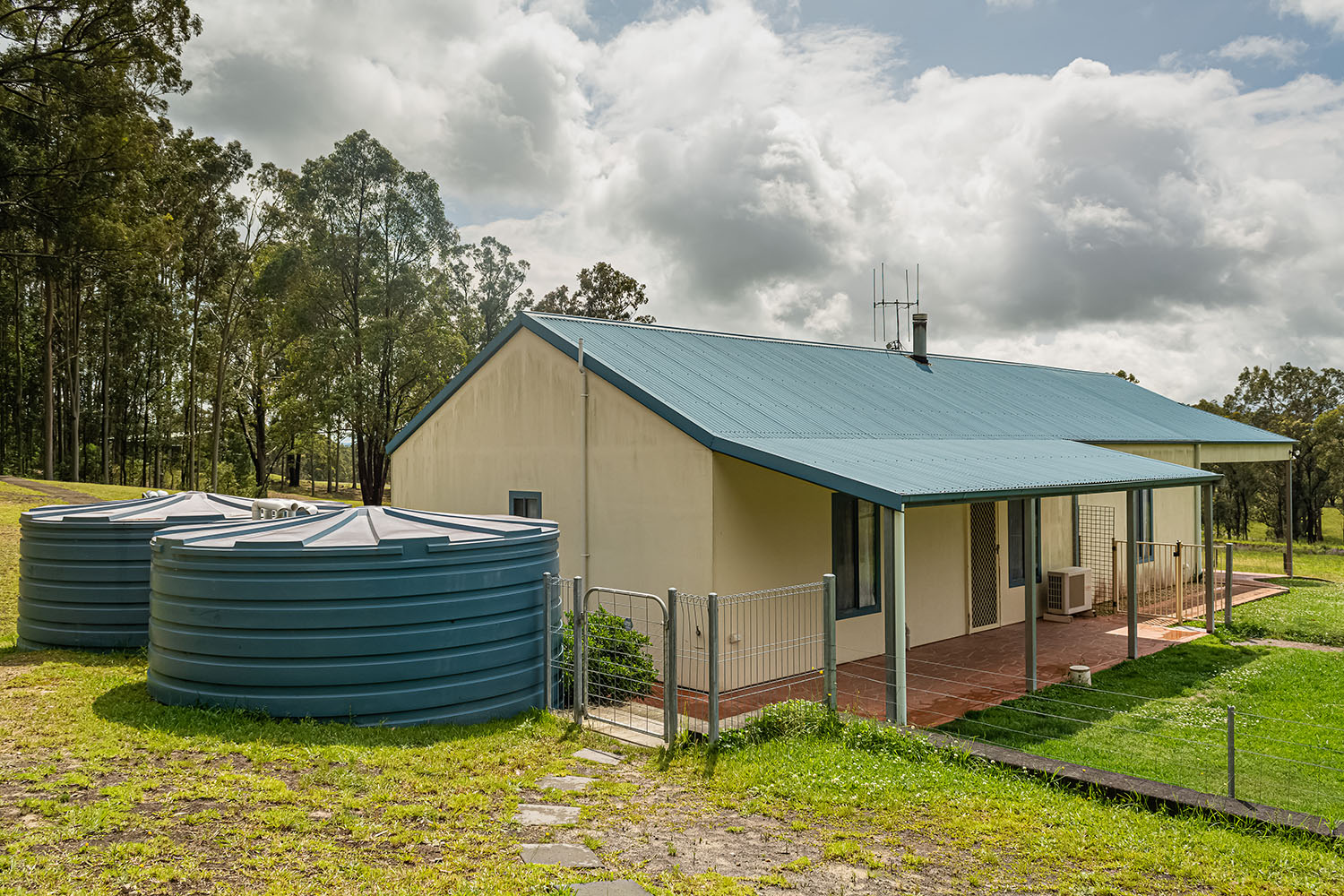 Rear of house