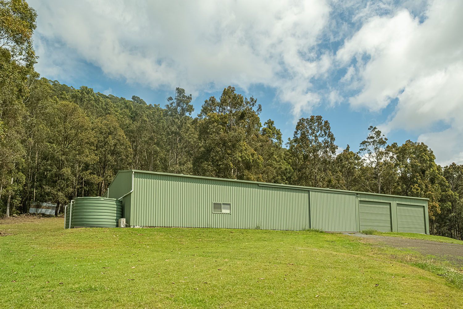 Shed from front