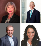 Board members clockwise from top left Christine Covington, Tim King, Jane Weatherley and John Maher