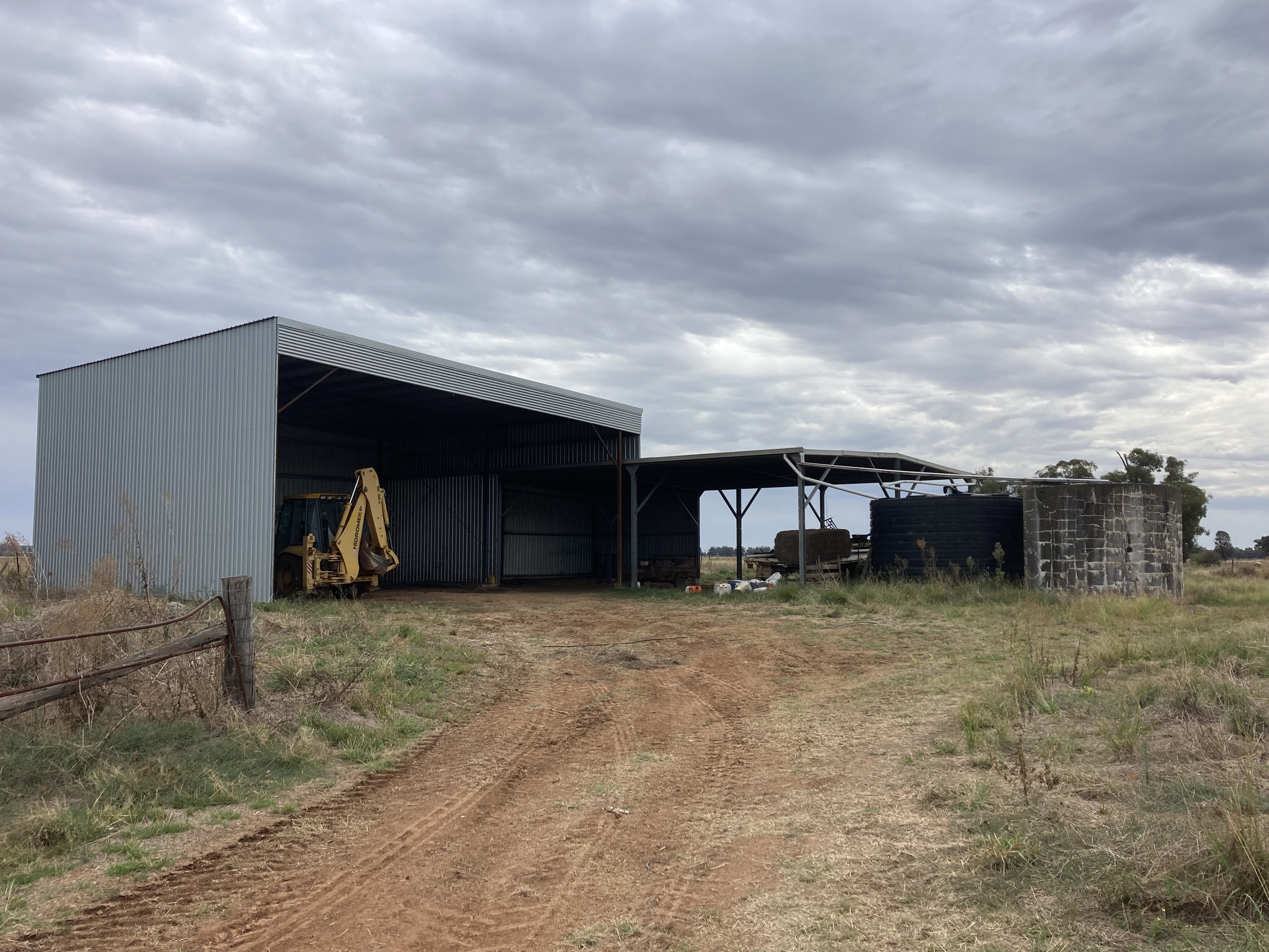 Coraki hay and machinery shed