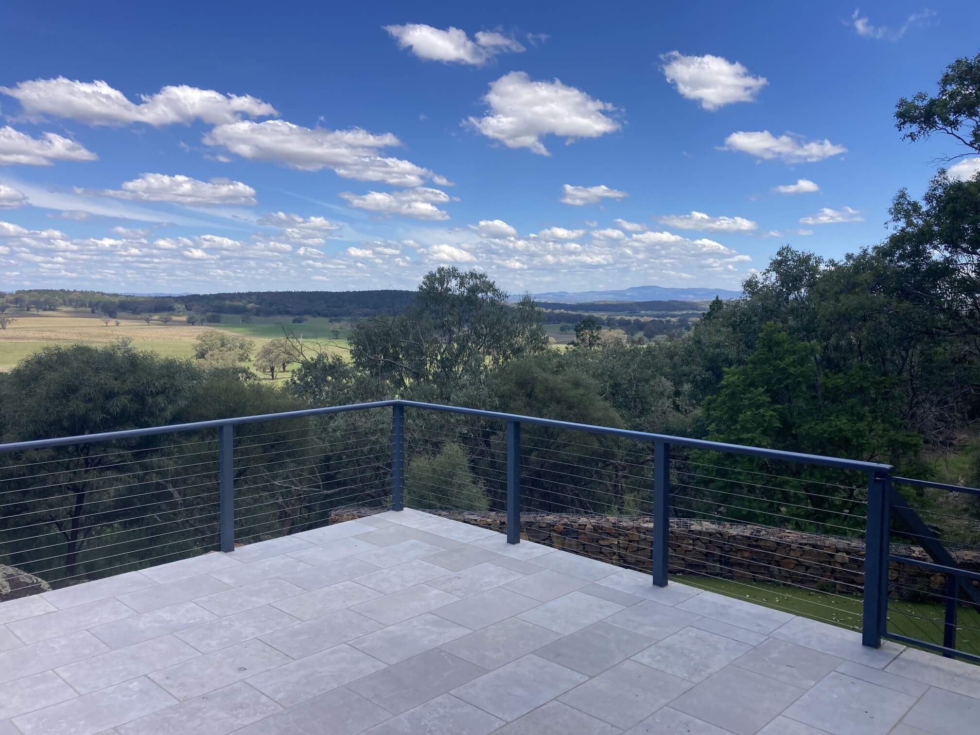 View from deck towards Mt Canobolas