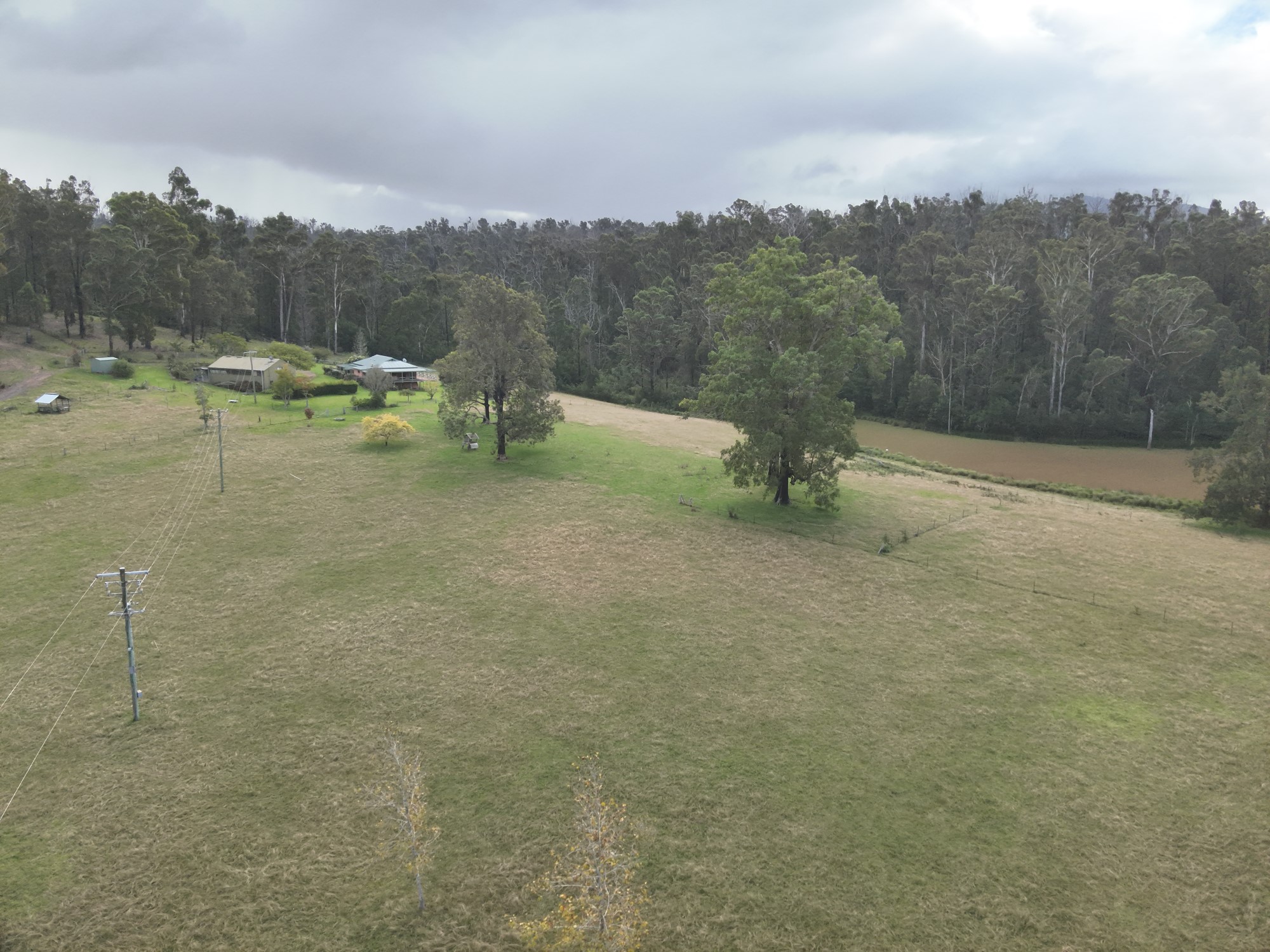 An aerial photo showing of the Gambrey Downs property