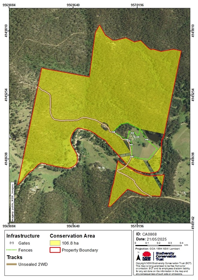Gambrey Downs conservation area with tracks image