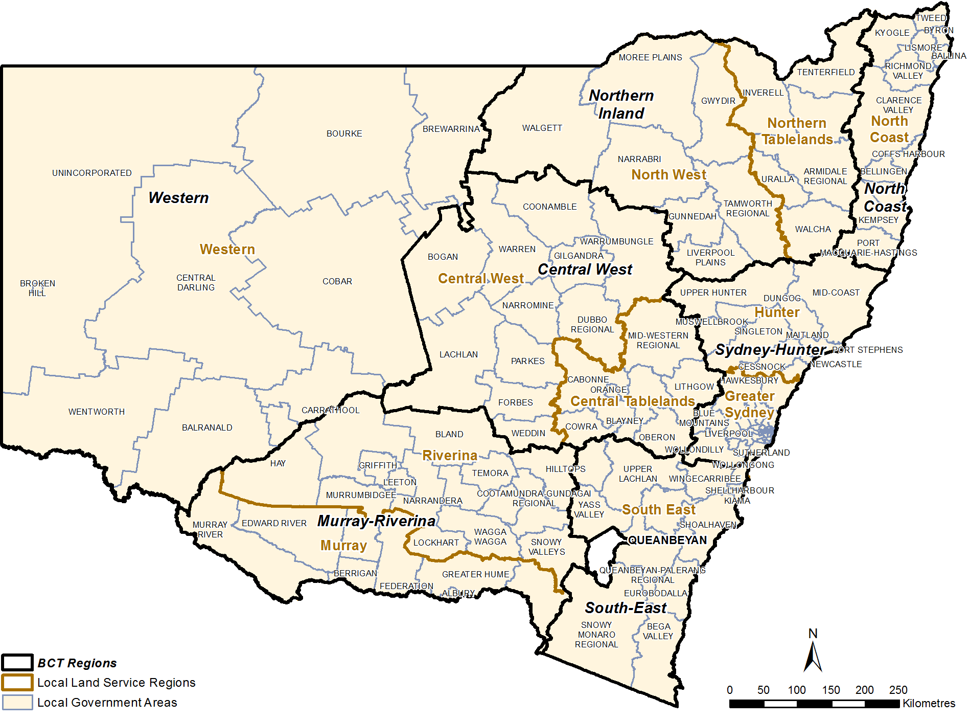 BCT Regional Boundaries BCT Regional Boundaries