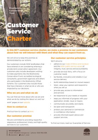 BCT Customer Service Charter