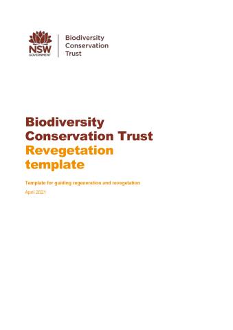 Template for guiding regeneration and revegetation