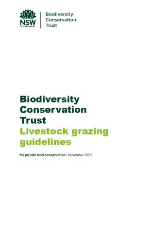 BCT Livestock Grazing Guidelines Cover_Feb 2022