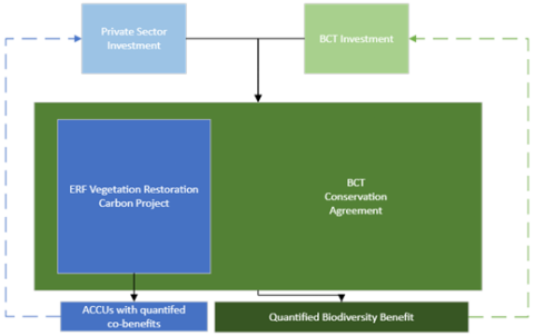 Figure 4. Investment in co-funded combined BCT program and carbon project